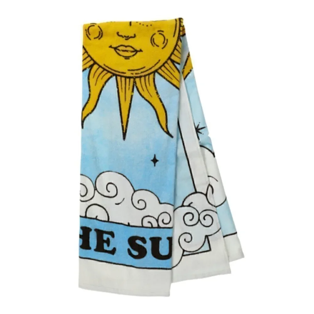 Beach Towel 'The Sun' Tarot Card 30in x 60in NWT Astrology Vacation Pool Swim